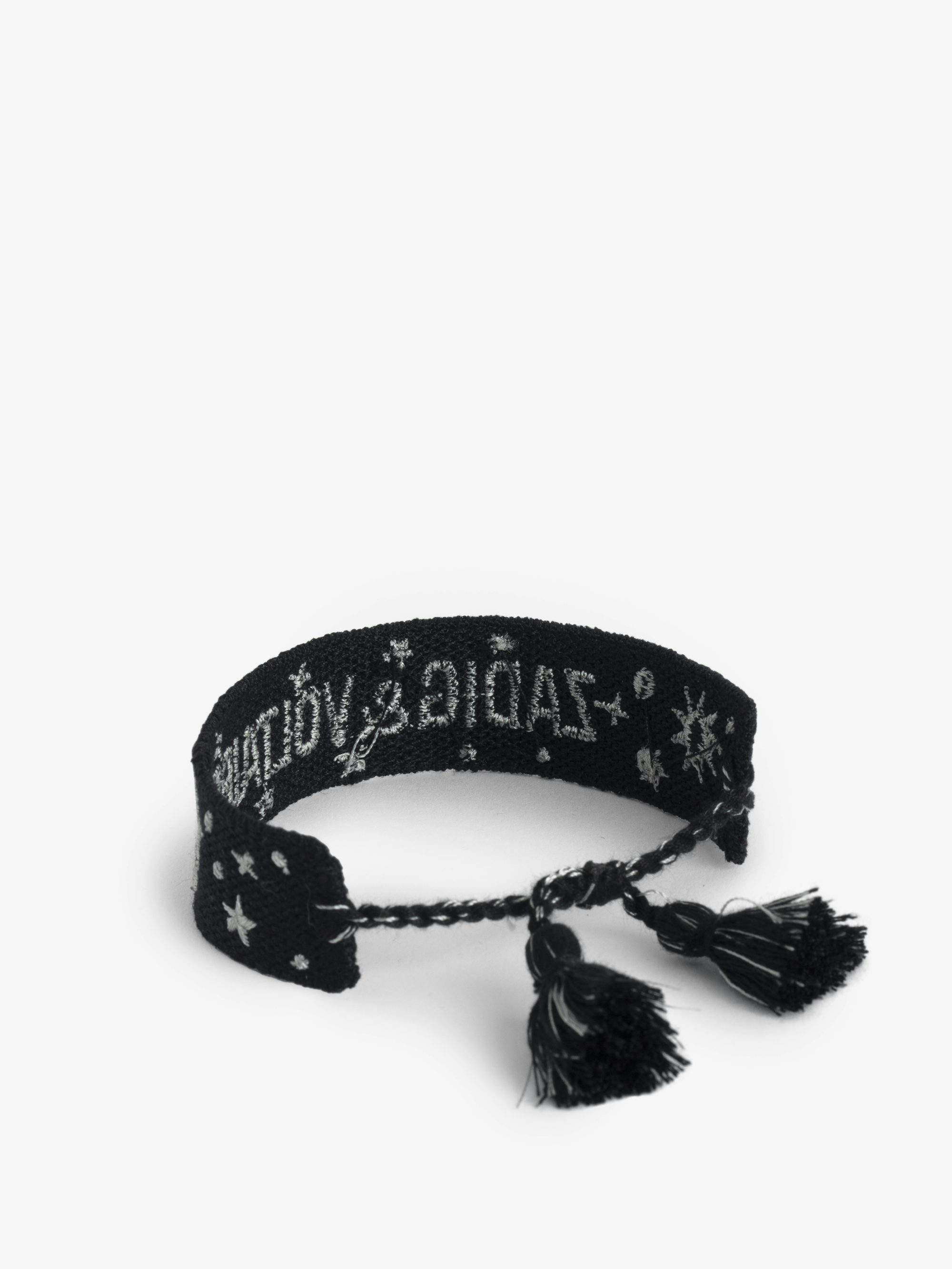 Woven Zadig Bracelet - Woven polyester bracelet with embroidery.